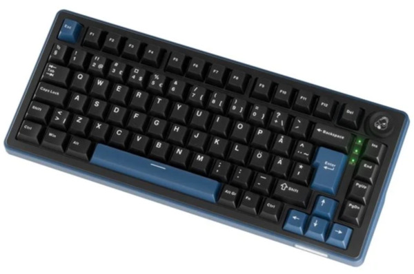 Ducky OK-M-75 -langaton mekaaninen pelin&auml;pp&auml;imist&ouml;, KTT Tactile, musta