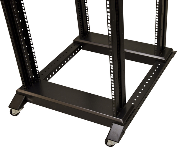 TOTEN, 19" golvrack, 42U, 600x800mm, omonterat, svart