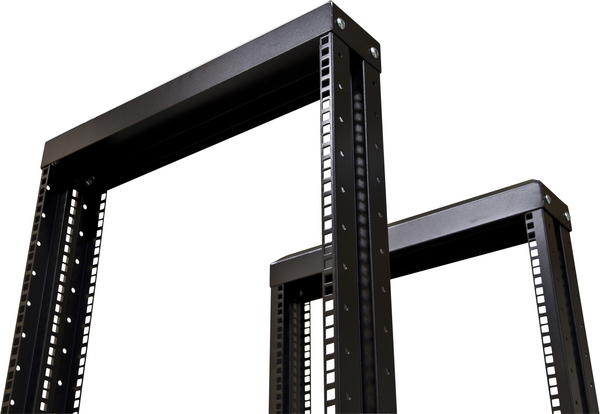 TOTEN, 19" golvrack, 42U, 600x800mm, omonterat, svart