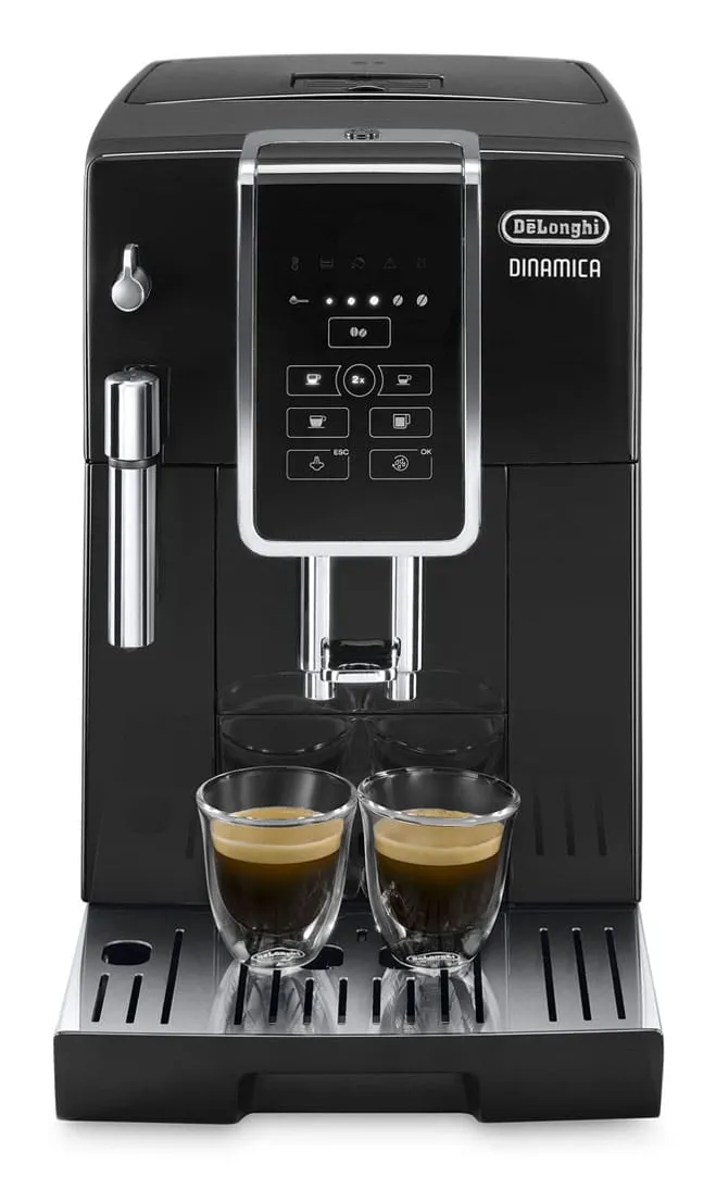 DeLonghi Dinamica ECAM 350.15.B helautomatisk espressomaskin, svart