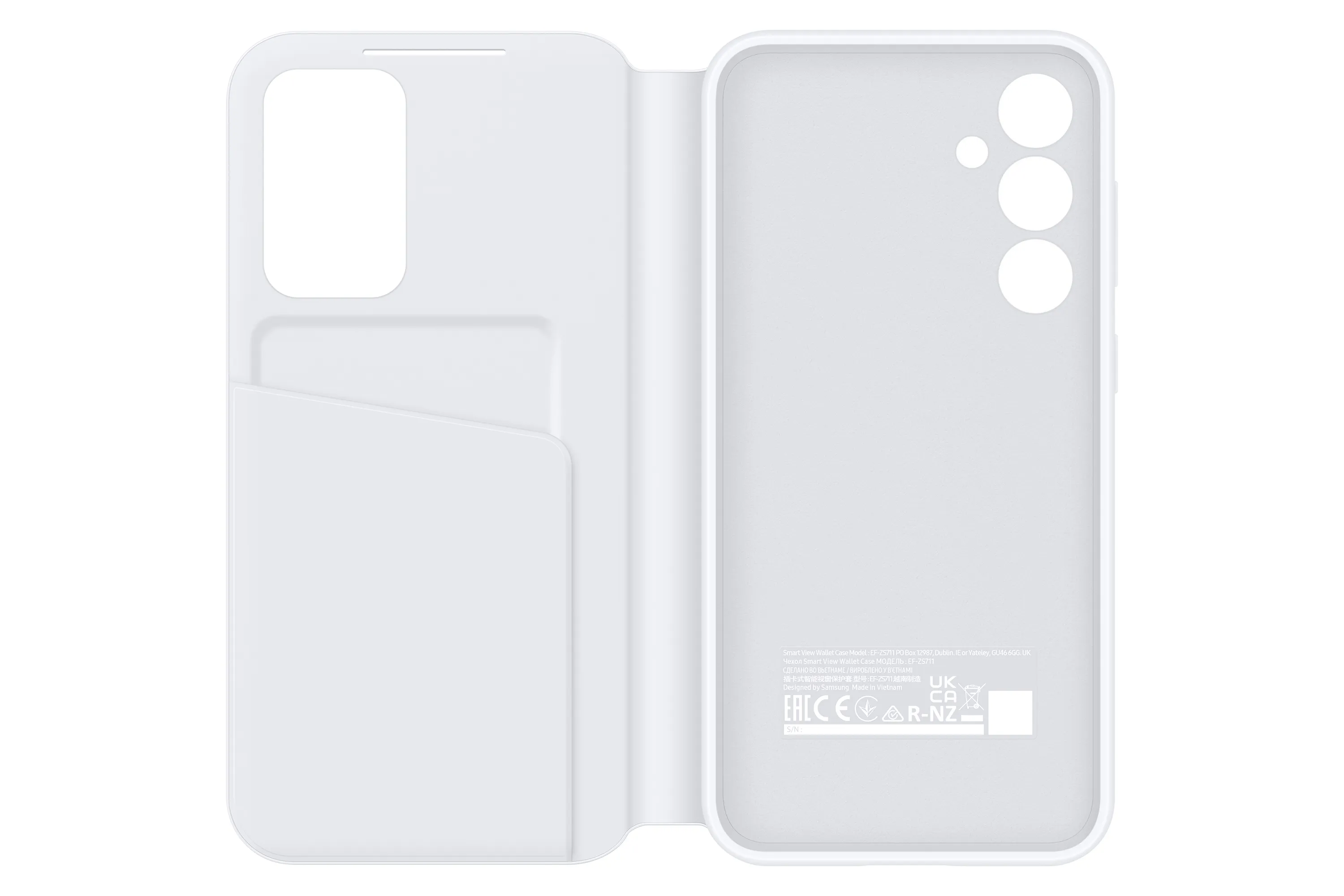 Samsung Galaxy S23 FE Smart View Wallet Case, White