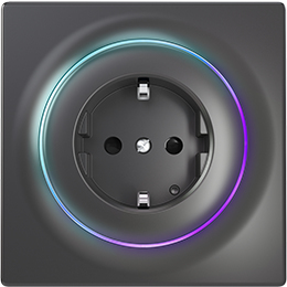Fibaro Walli Outlet type F Anthracite