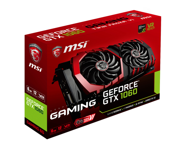 MSI GeForce GTX 1060 Gaming 6GB - Graphics card