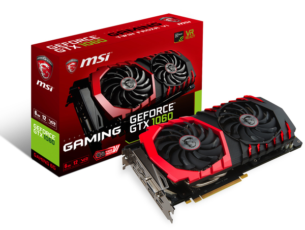 MSI GeForce GTX 1060 Gaming 6GB - Graphics card