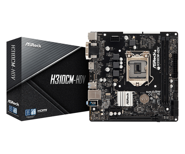 ASRock H310CM-HDV LGA1151 mATX Motherboard