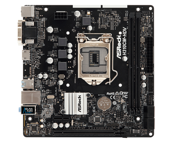 ASRock H310CM-HDV LGA1151 mATX Motherboard