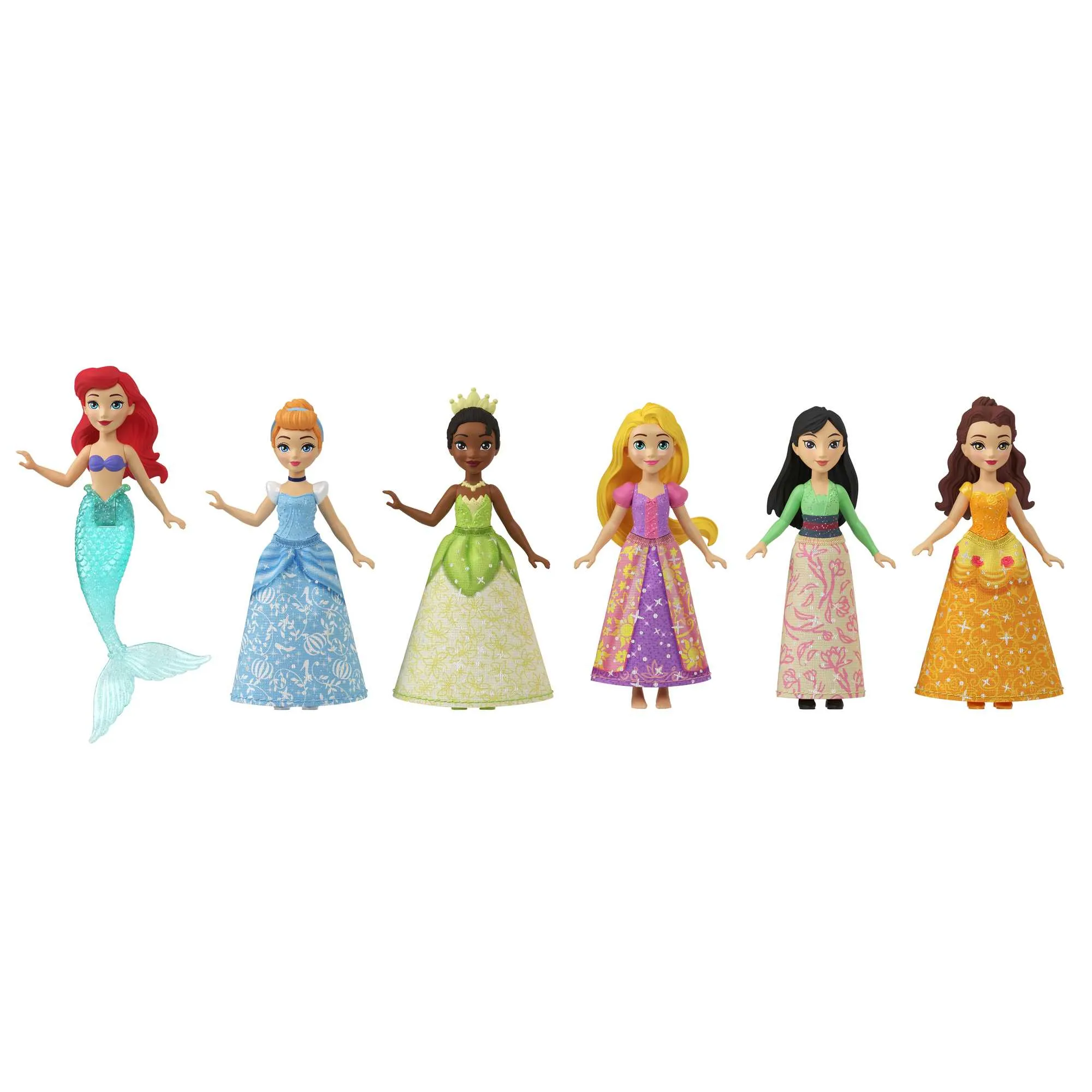 Mattel Disney Princess Small Dolls Tea Party 6 Pack Toy Figure