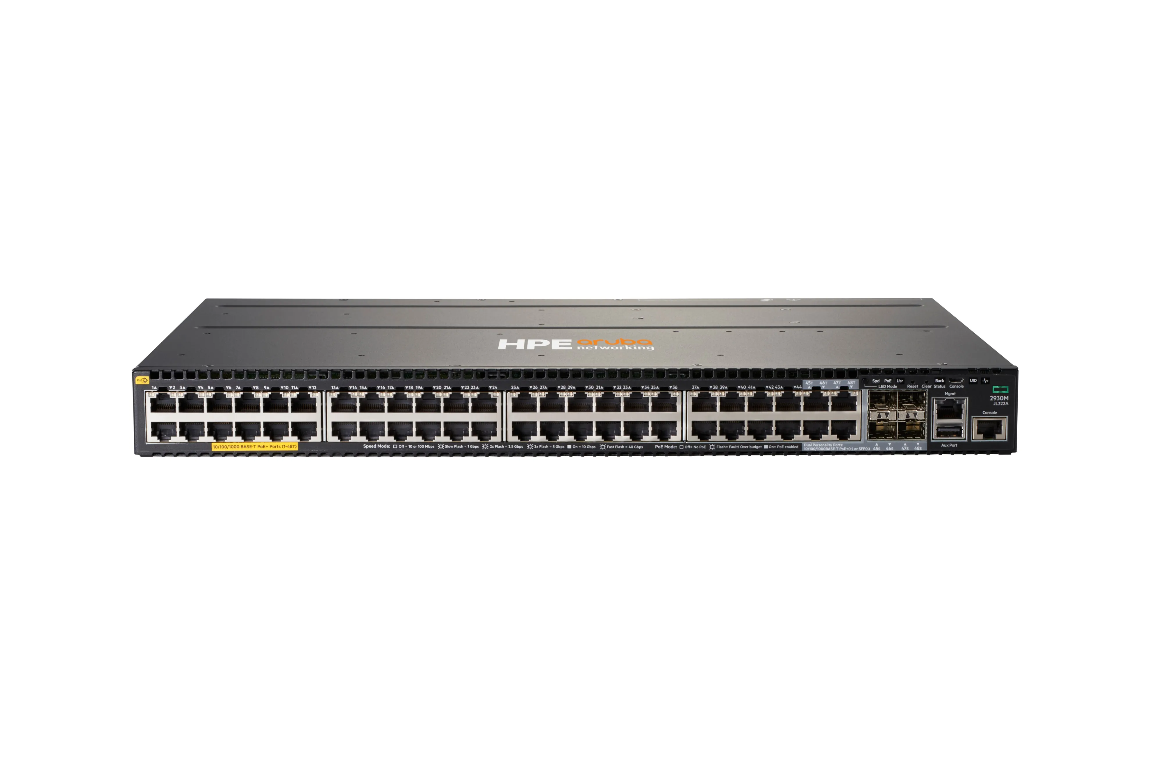 HPE Aruba 2930M 48G PoE+1-slot Switch