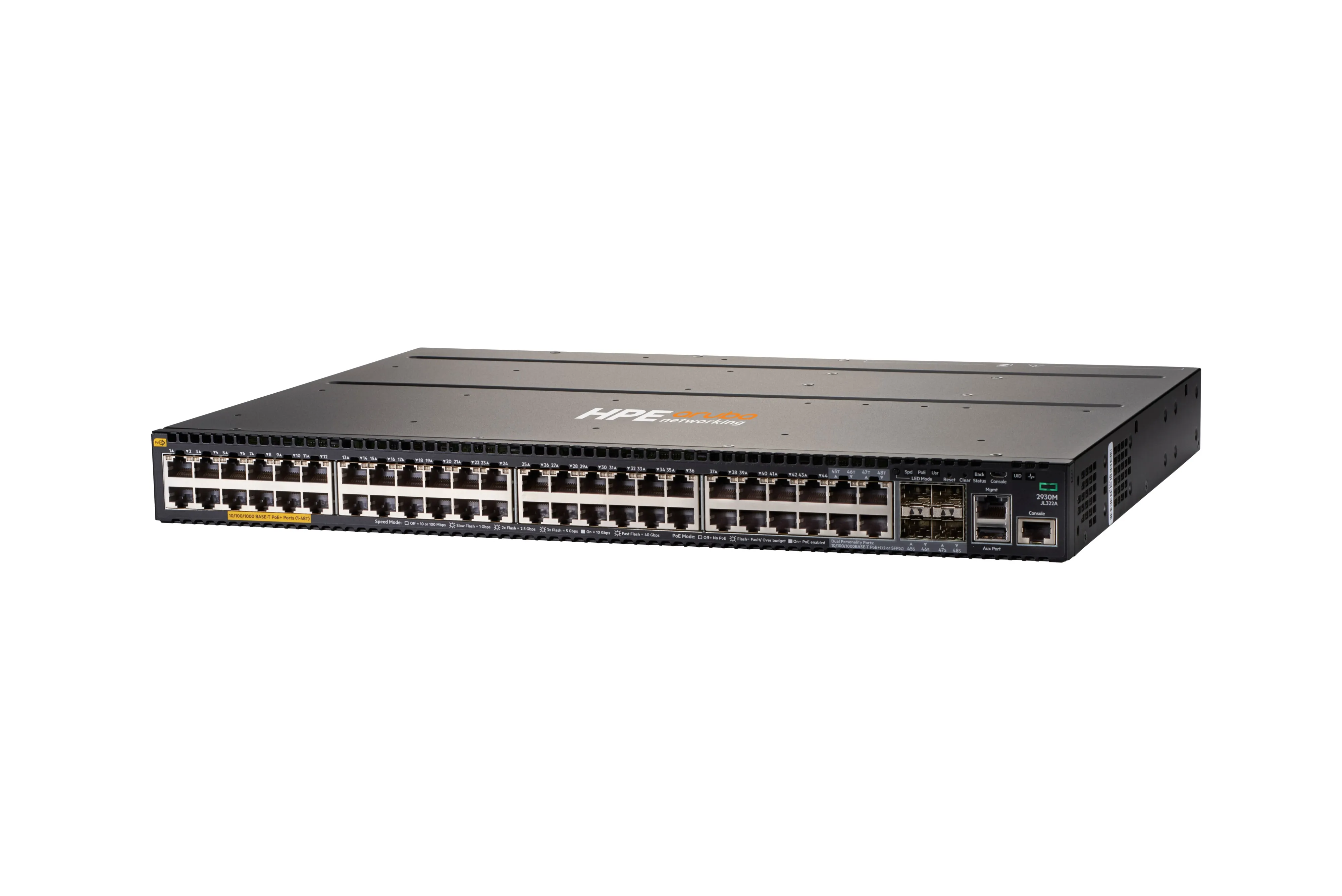 HPE Aruba 2930M 48G PoE+1-slot Switch