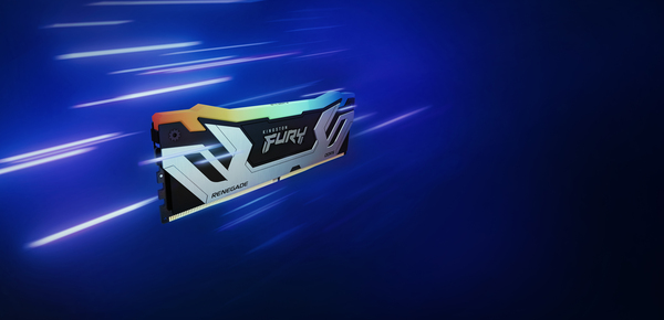 Kingston Fury Renegade RGB 48 Gt (2x24Gt) 8400 MHz, CL40, DDR5 XMP -muisti, musta/hopea