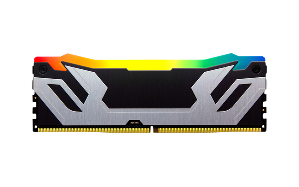 Kingston Fury Renegade RGB 48 Gt (2x24Gt) 8400 MHz, CL40, DDR5 XMP -muisti, musta/hopea