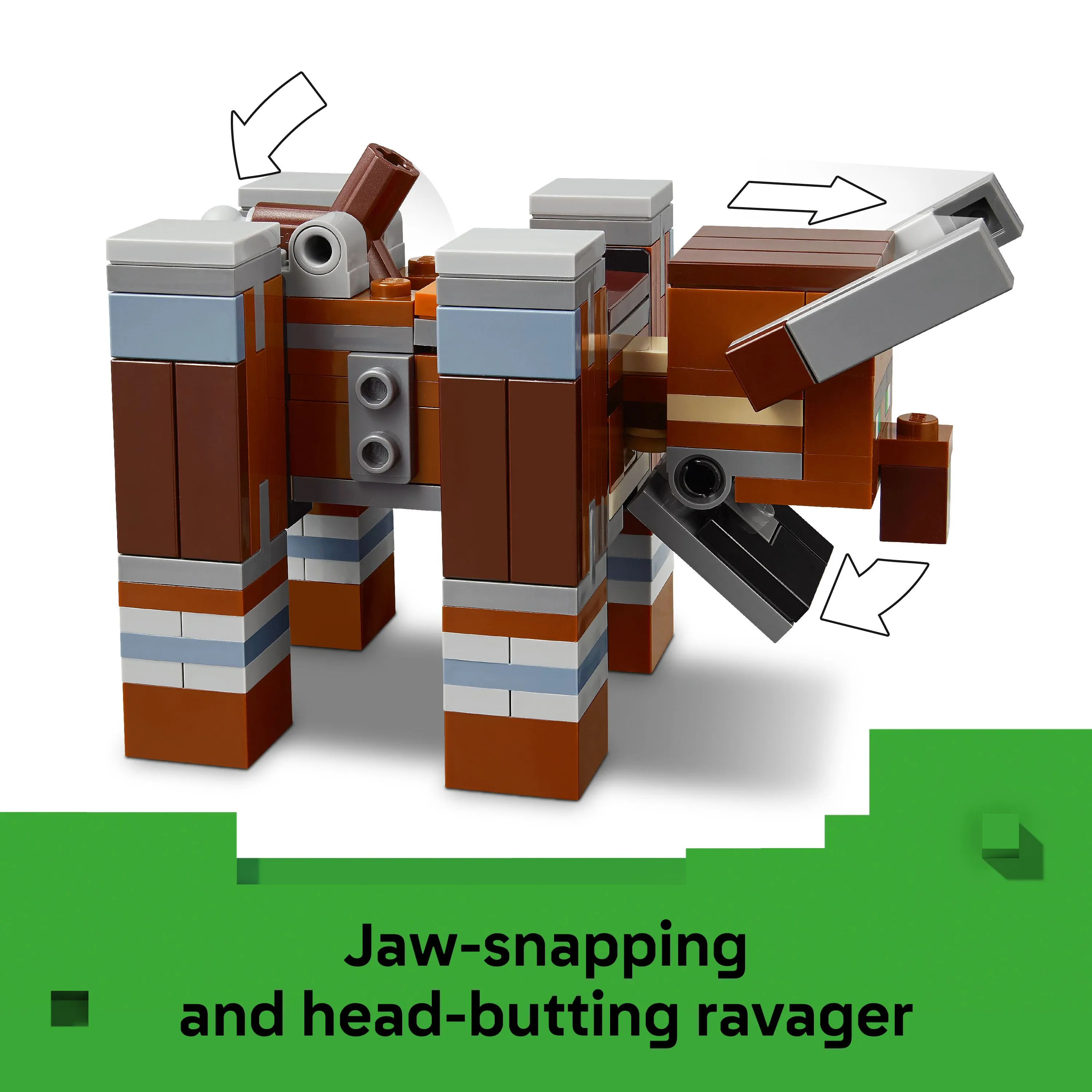 LEGO Minecraft Ravager F&ouml;rsvarsutpost och Purifier Savannmonster 21278