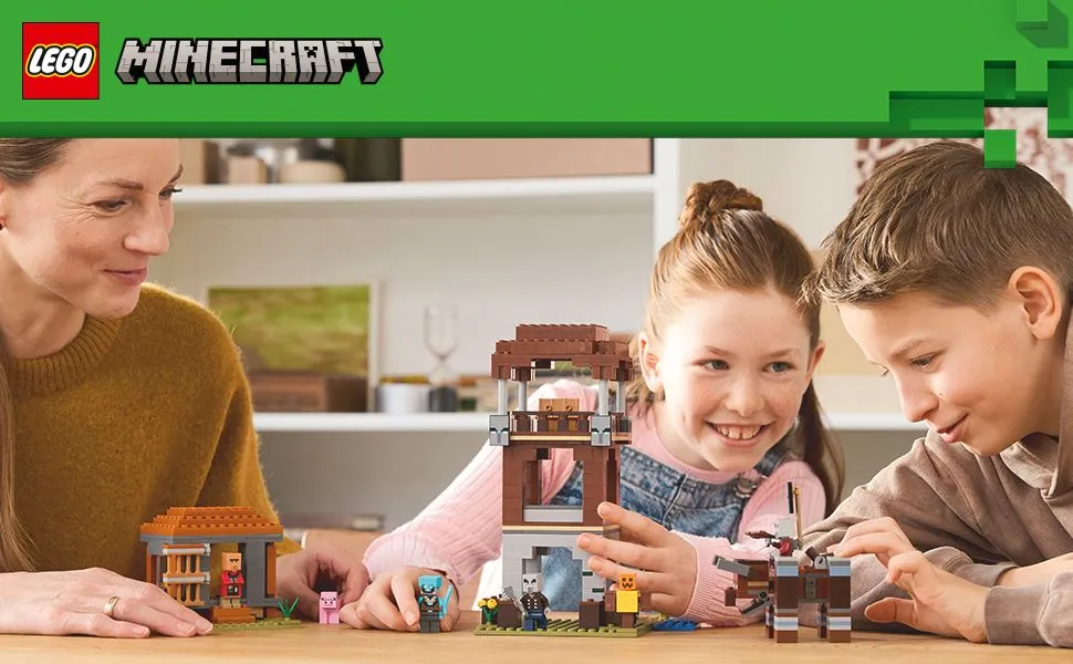 LEGO Minecraft Ravager Försvarsutpost och Purifier Savannmonster 21278