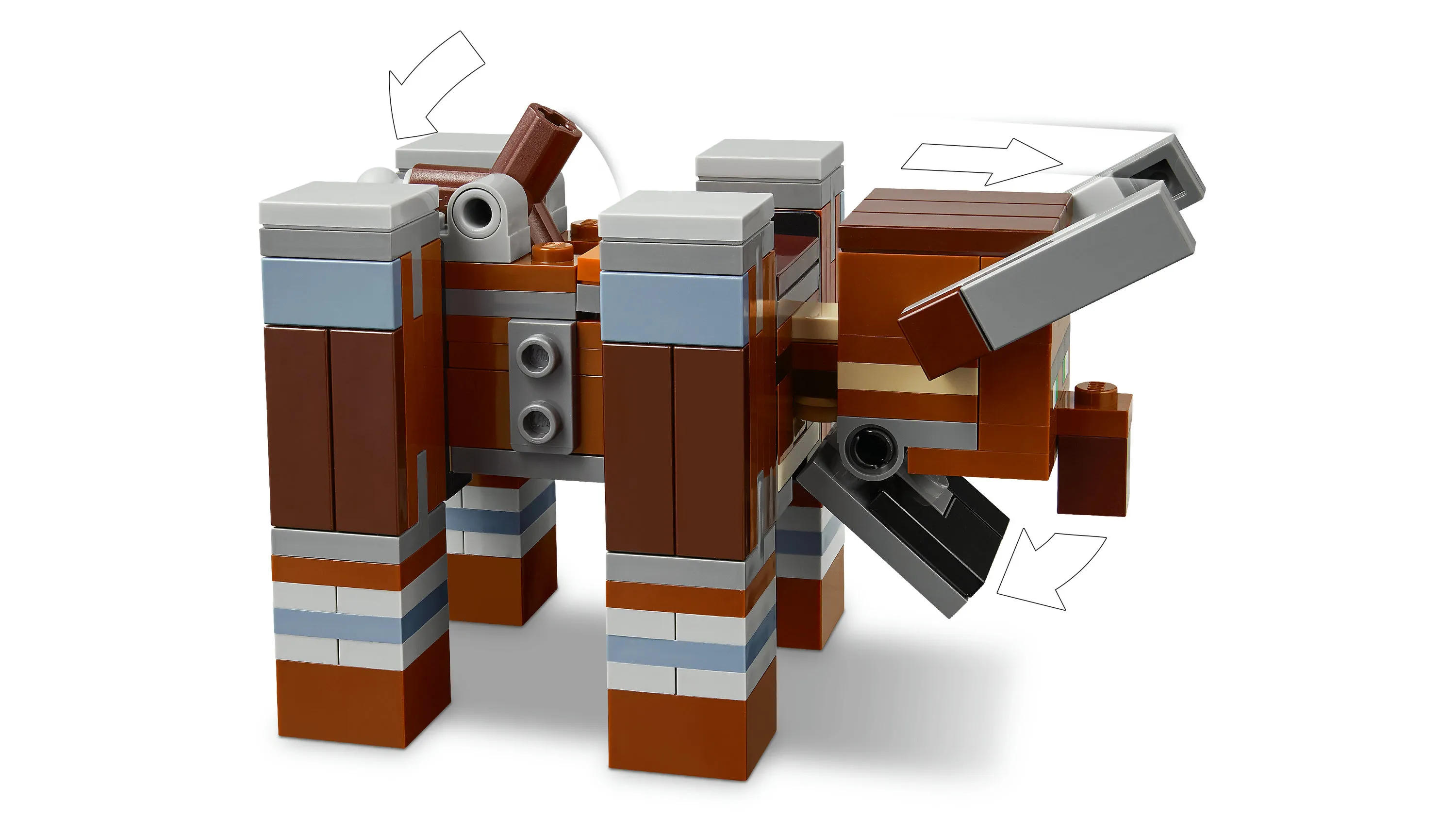 LEGO Minecraft Ravager F&ouml;rsvarsutpost och Purifier Savannmonster 21278