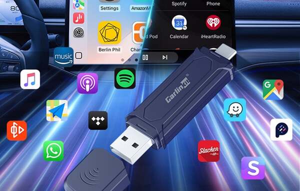 CARLINKIT MINI PRO Wireless CarPlay and Android Auto Adapter