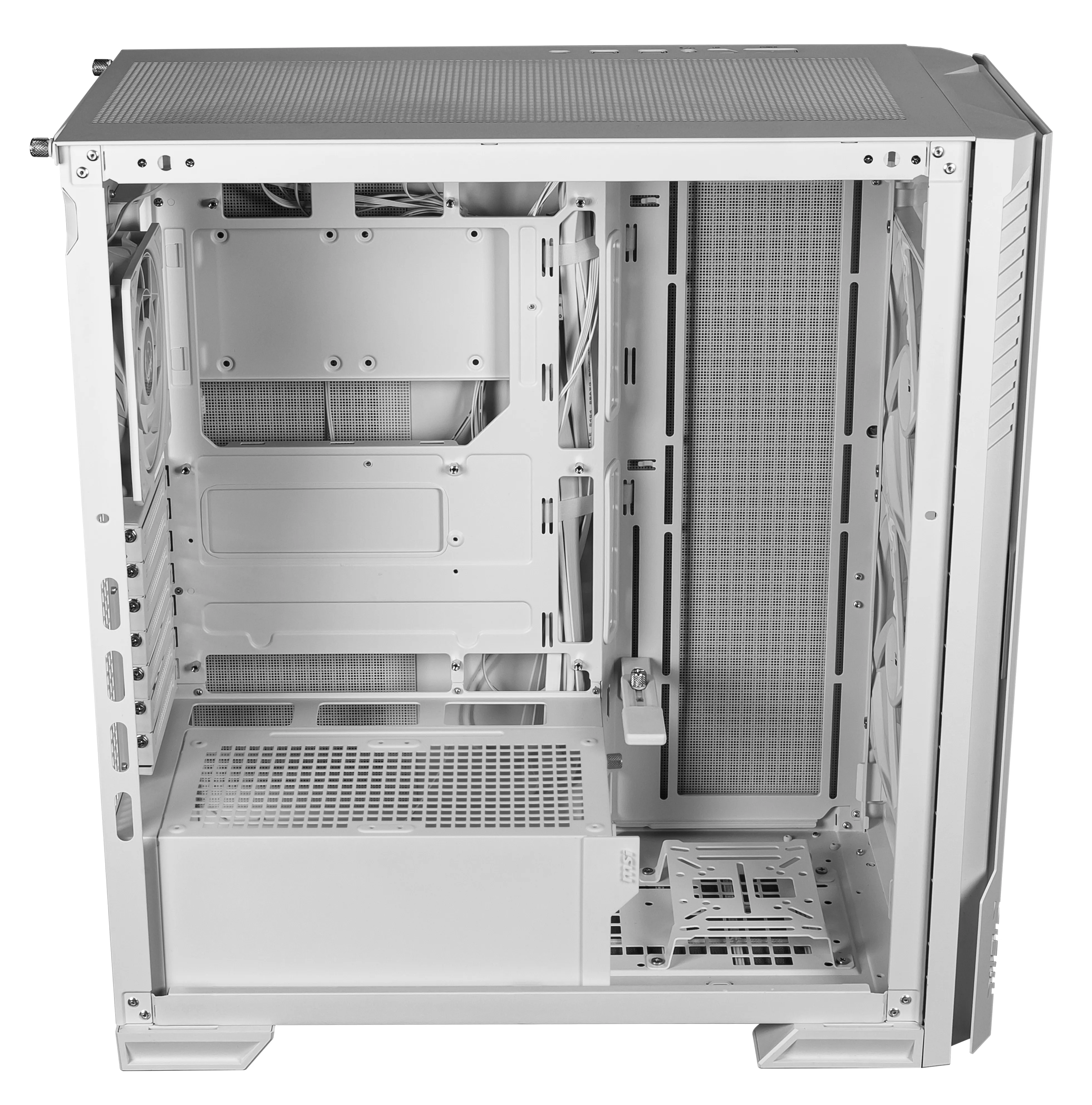 MSI MPG VELOX 300R AIRFLOW PZ Midi-Tower Case with window and RGB lighting, White