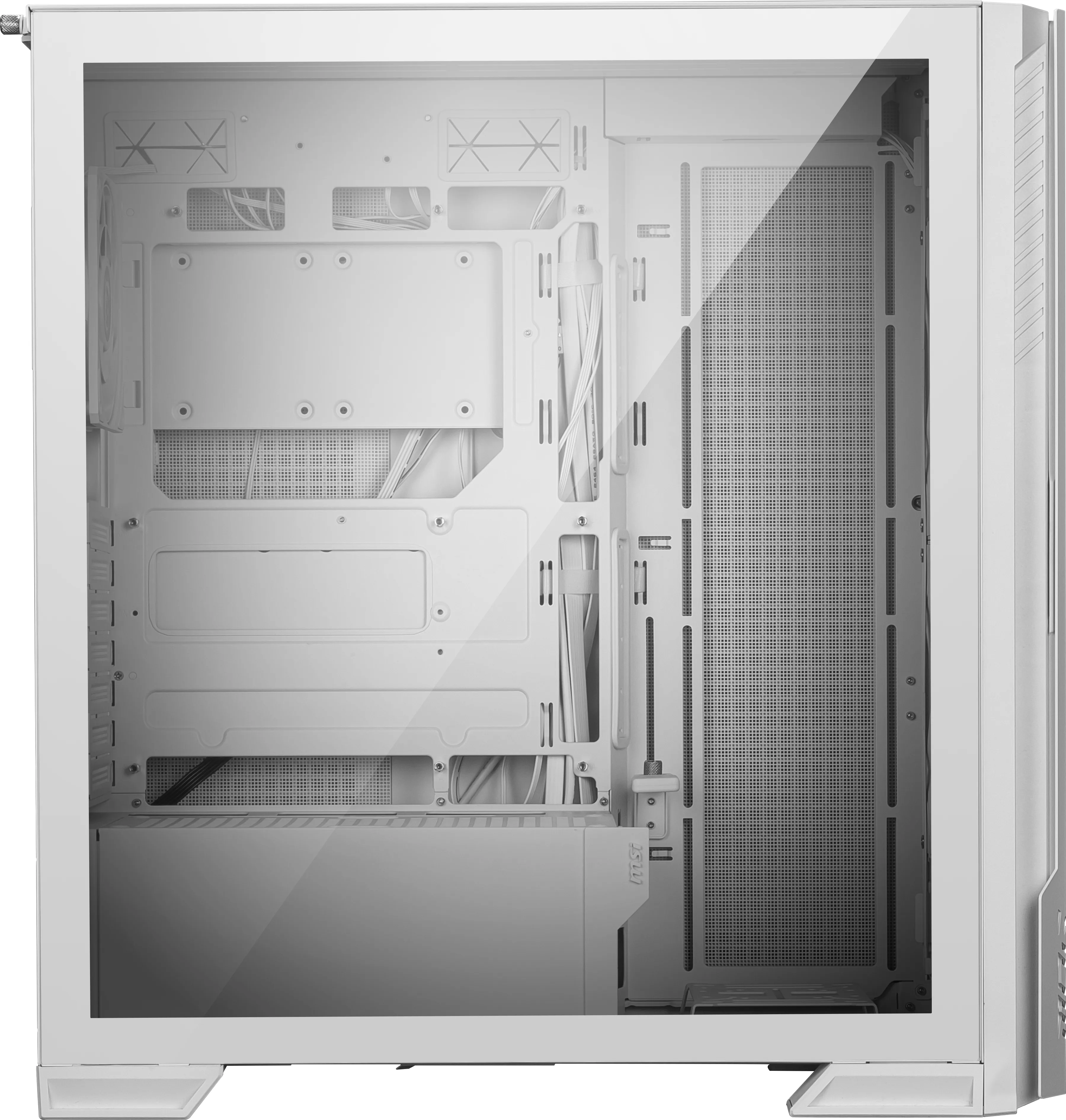 MSI MPG VELOX 300R AIRFLOW PZ Midi-Tower Case with window and RGB lighting, White