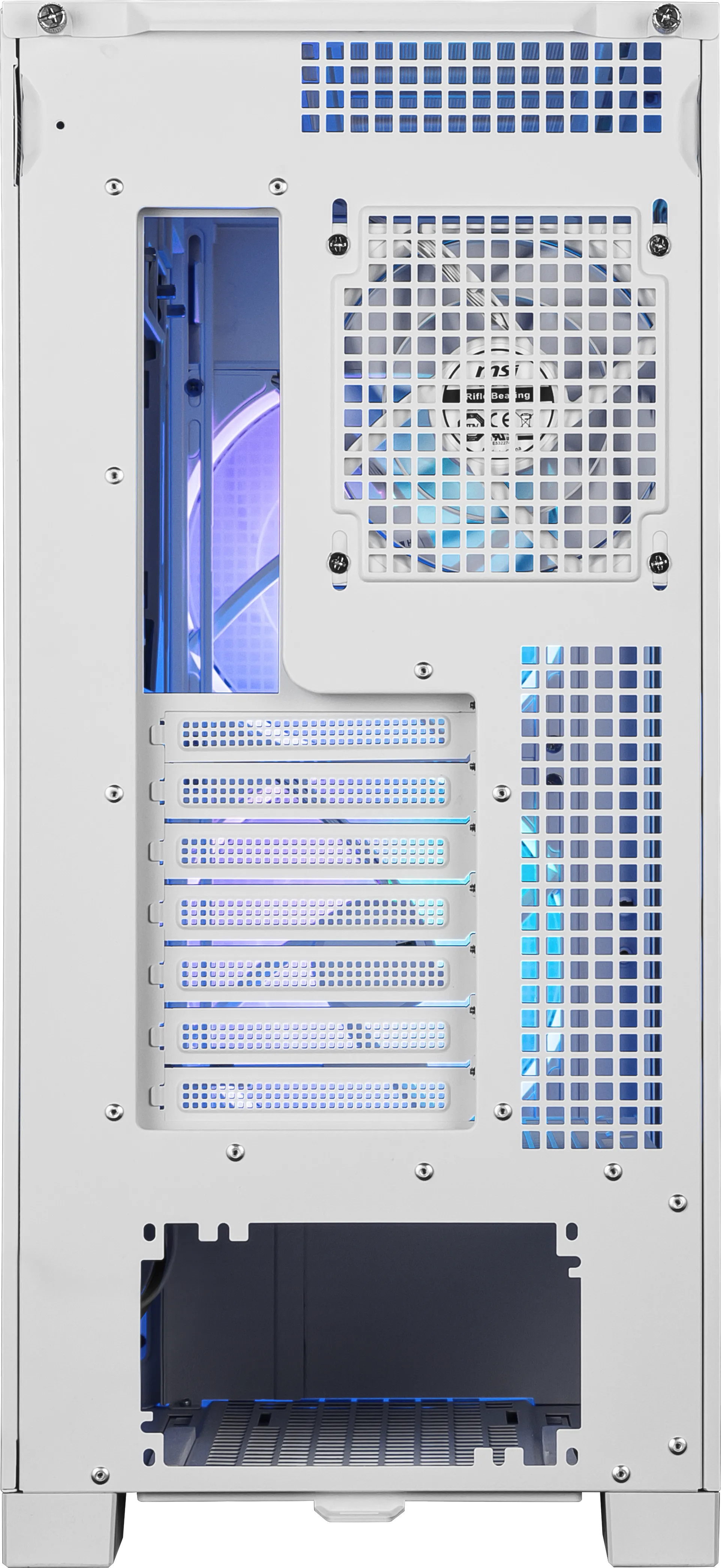 MSI MPG VELOX 300R AIRFLOW PZ Midi-Tower Case with window and RGB lighting, White