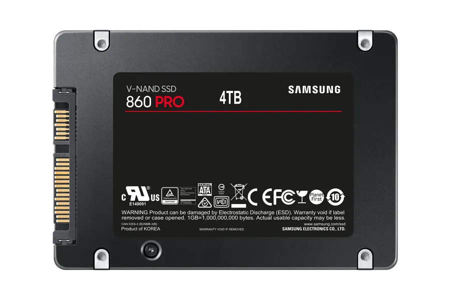 Samsung 4TB 860 PRO, 2.5", V-NAND, SATA III, 560/530 MB/s - SSD
