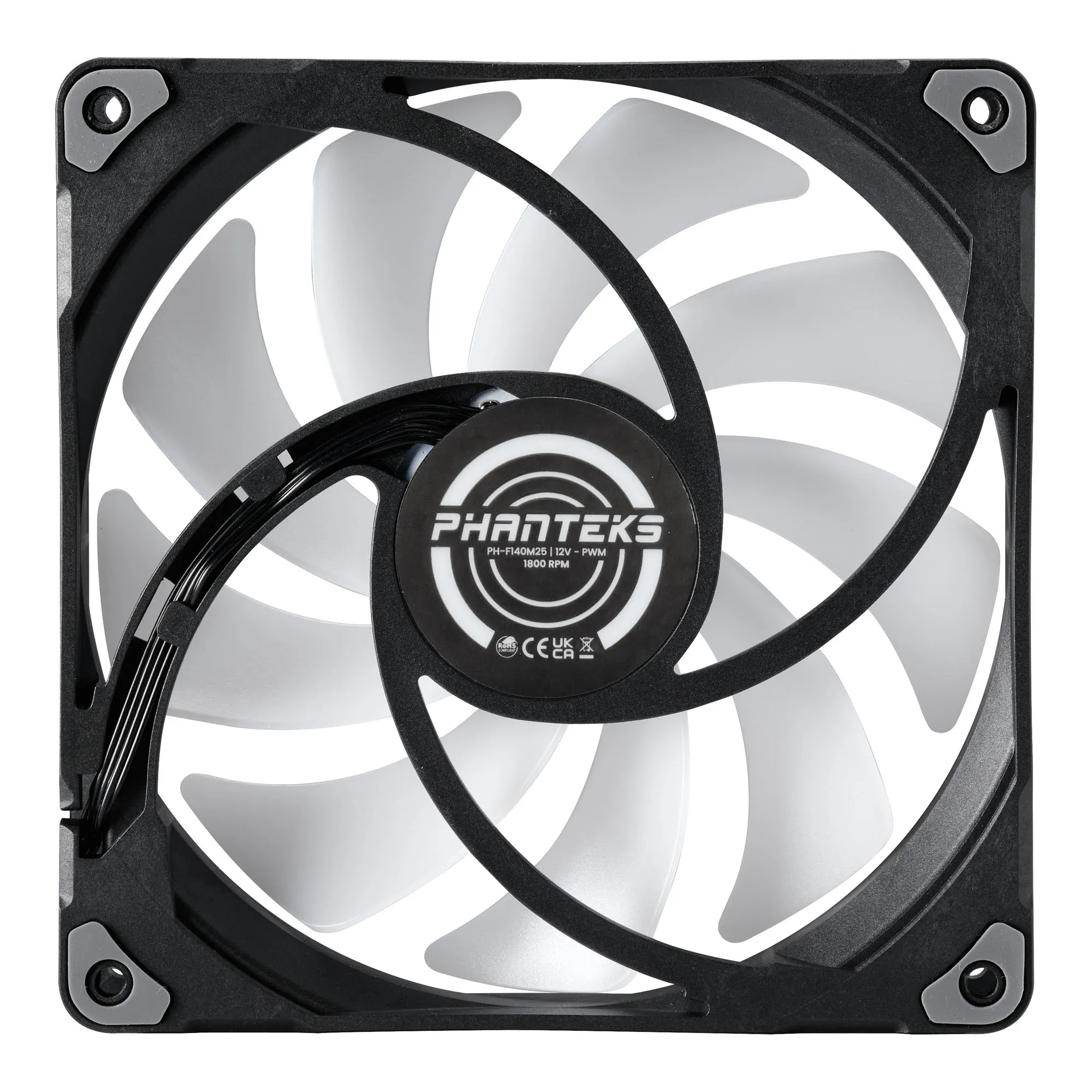 Phanteks M25, PWM, DRGB, 140mm - case fan, black