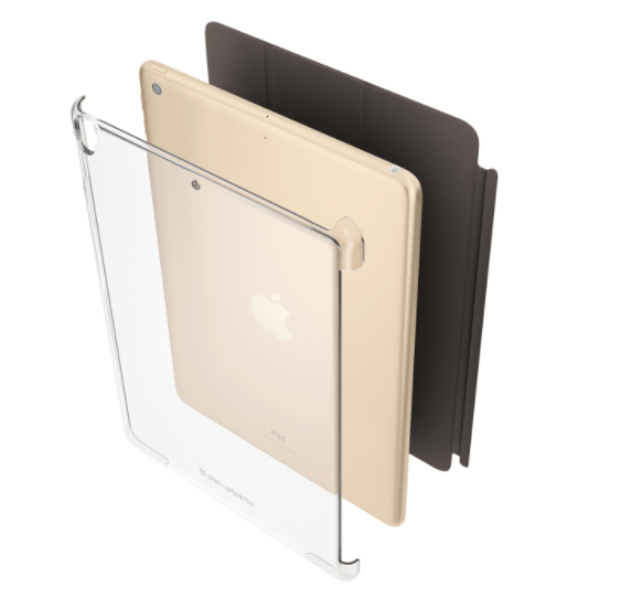 Pipetto Clear Back Cover, iPad 9.7" 2018 -suojakotelo, L&auml;pin&auml;kyv&auml;