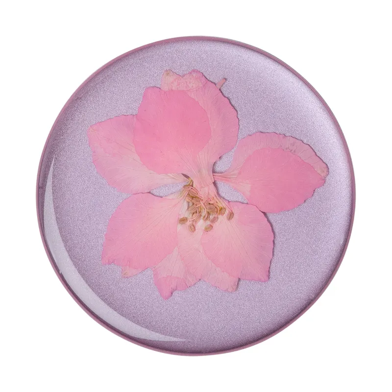 POPSOCKETS Pressed Flower Delphinium Avtagbart Grip med St&auml;llfunktion Premium