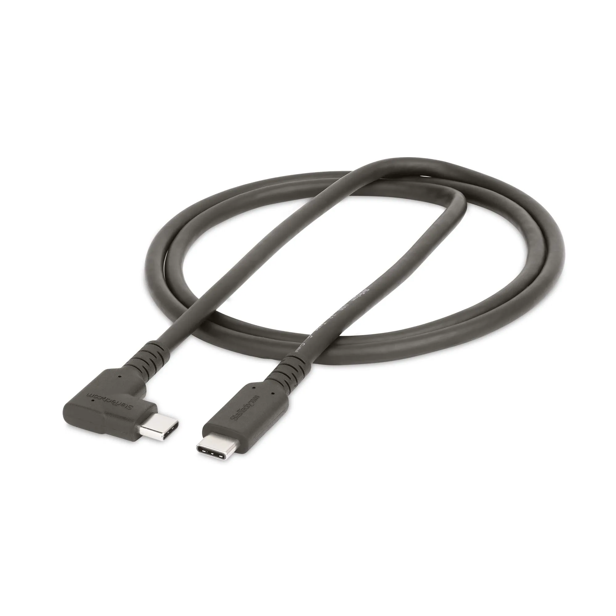 RUGGED RIGHT ANGLE USB-C CABLE - USB C TO C CABLE - 90 DEGREES