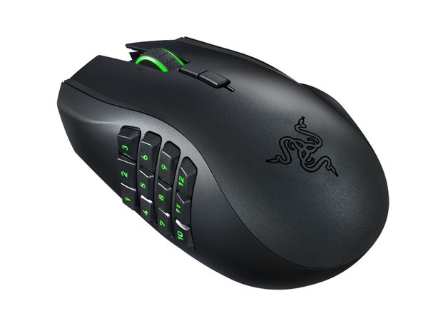 Razer Naga Epic Chroma - Tr&aring;dl&ouml;s+USB Spelmus, Svart