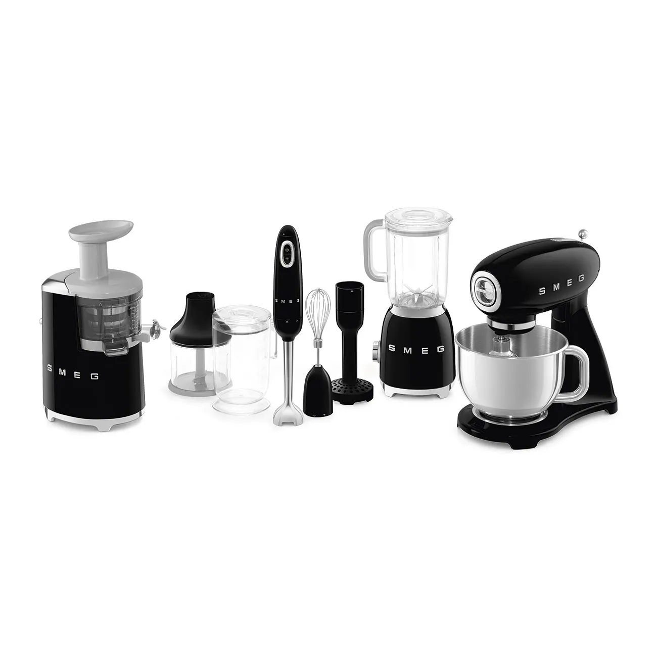 Smeg 50's Style - food processor, Black