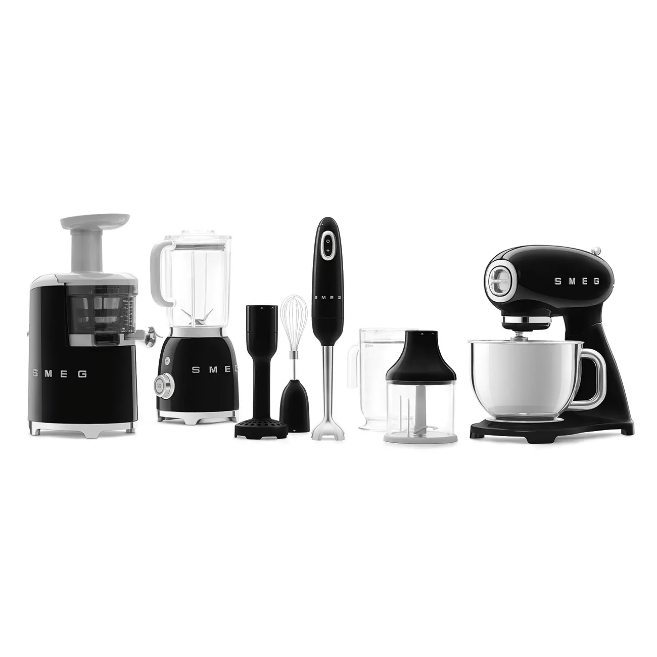 Smeg 50's Style - food processor, Black