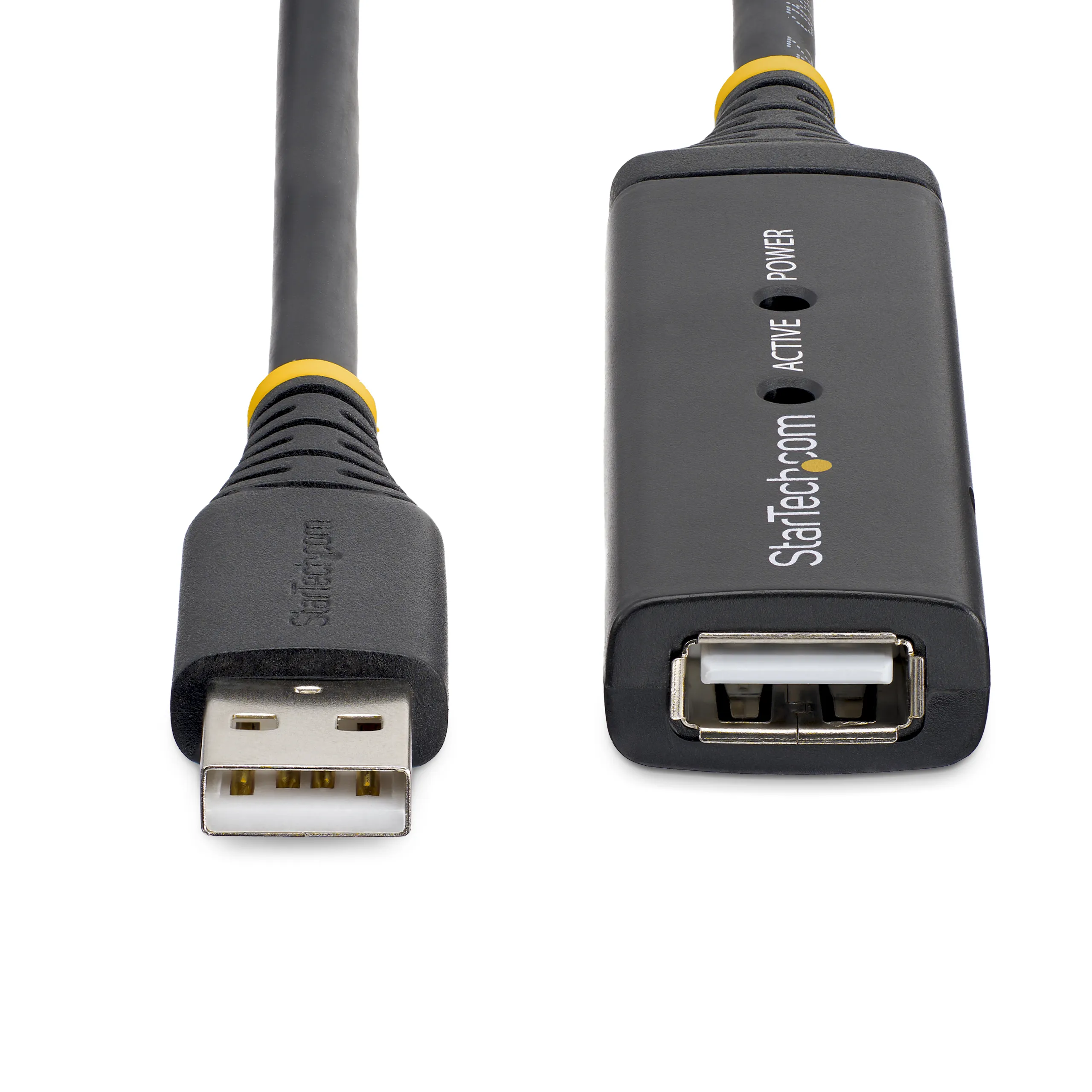 StarTech USB 2.0 active extension cable, 5 m, Black