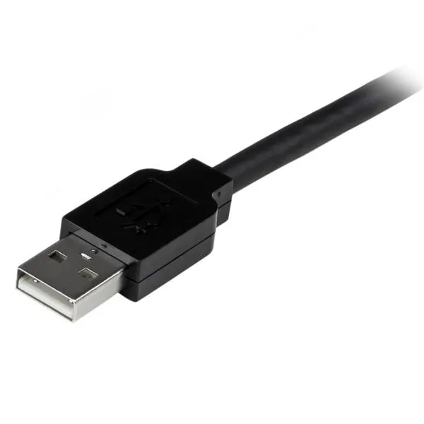 StarTech USB 2.0 active extension cable, 5 m, Black