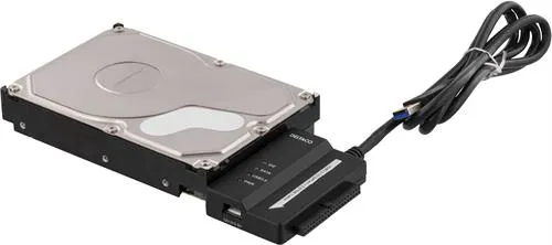 DELTACO USB 3.0 till SATA och IDE, 2,5&quot;/3,5&quot;, adapterkabel med n&auml;tdel