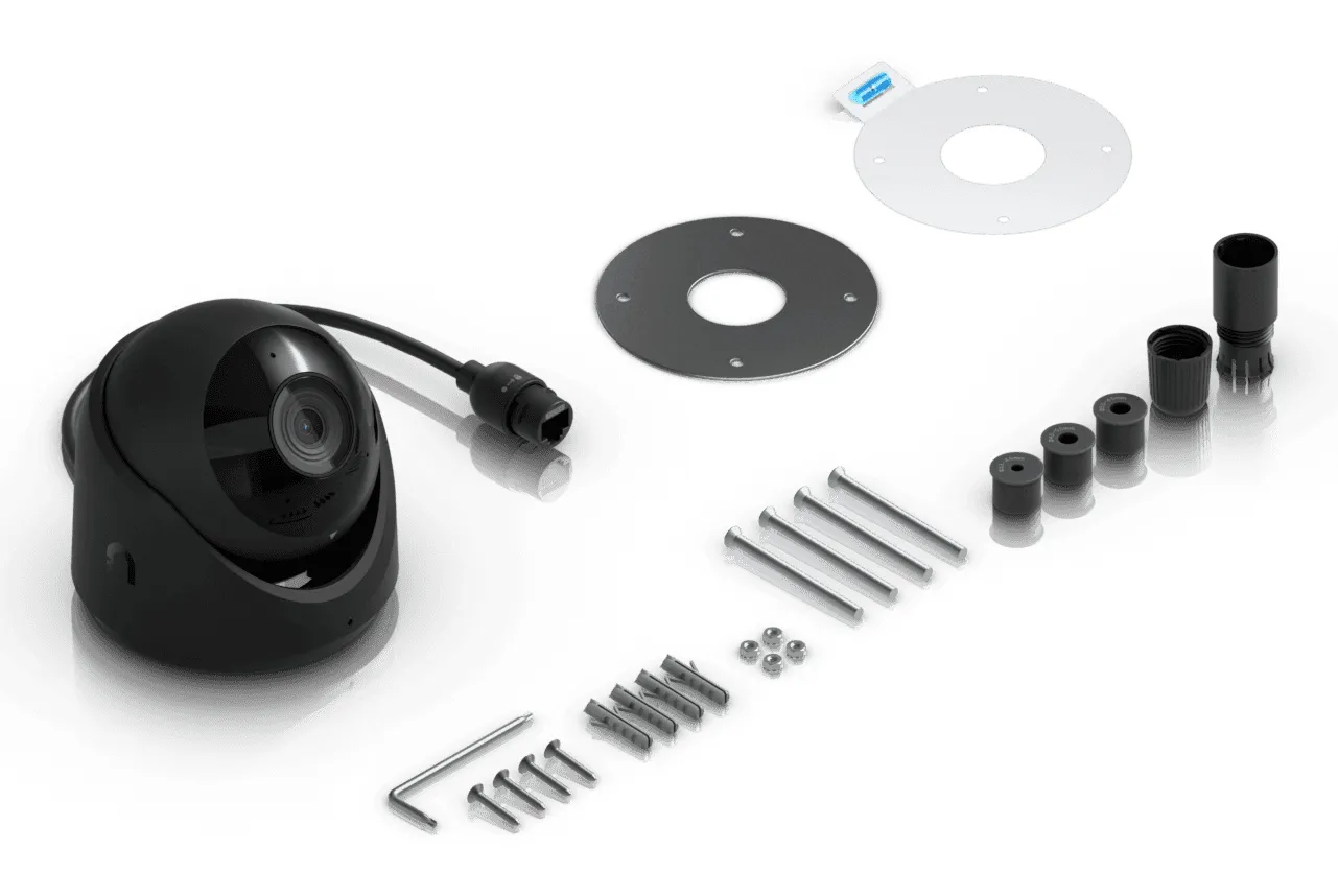Ubiquiti 1/1.8" 8MP, 4K, Multi-TOPS AI Engine, 10/100 MbE RJ45, IP66, IK04 - övervakningskamera, Svart Ubiquiti 1/1.8" 8MP, 4K, Multi-TOPS AI Engine, 10/100 MbE RJ45, IP66, IK04 - övervakningskamera, Svart