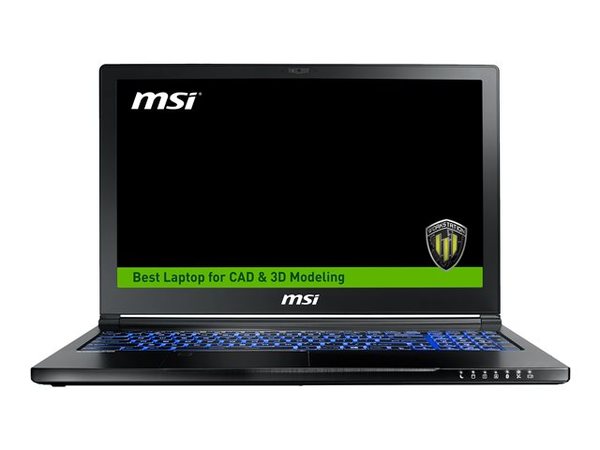 MSI 15.6&quot; WS63 7RK-688NE, 512GB NVMe SSD +1TB, Nvidia Quadro P3000, Win 10 Pro - Notebook