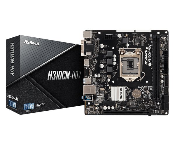 ASRock H310CM-HDV LGA1151 mATX moderkort
