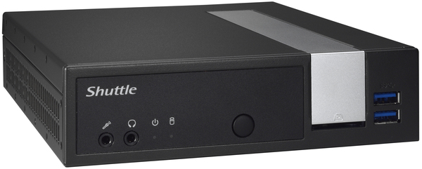 Shuttle XPC slim Cel J4005, 40W ext PSU, black