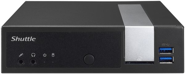 Shuttle XPC slim Cel J4005, 40W ext PSU, black