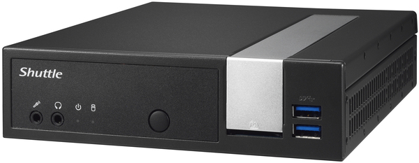 Shuttle XPC slim Cel J4005, 40W ext PSU, black