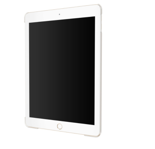 Pipetto Clear Back Cover, iPad 9.7" 2018 - Protective Case, Transparent