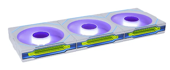 Lian Li UNI FAN SL-INF Wireless 120, 120mm, PWM, Fluid Dynamic Bearing, ARGB Fan Kit, 3-pack, White