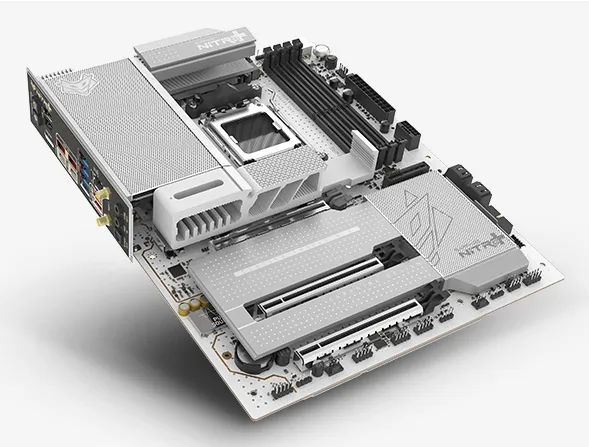 Sapphire NITRO+ X870EA WiFi 7 Phantom Link Polar AM5 ATX moderkort