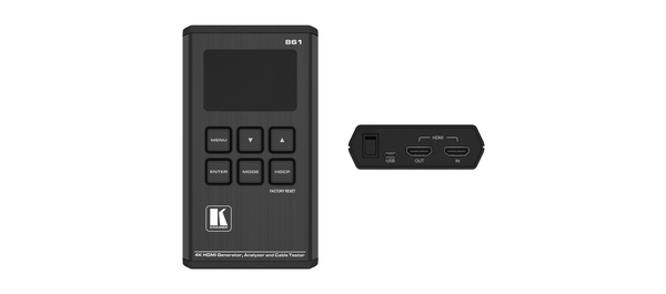 KRAMER 861 18G 4K HDR Pocket Signal Generator Analyzer and Cable Tester