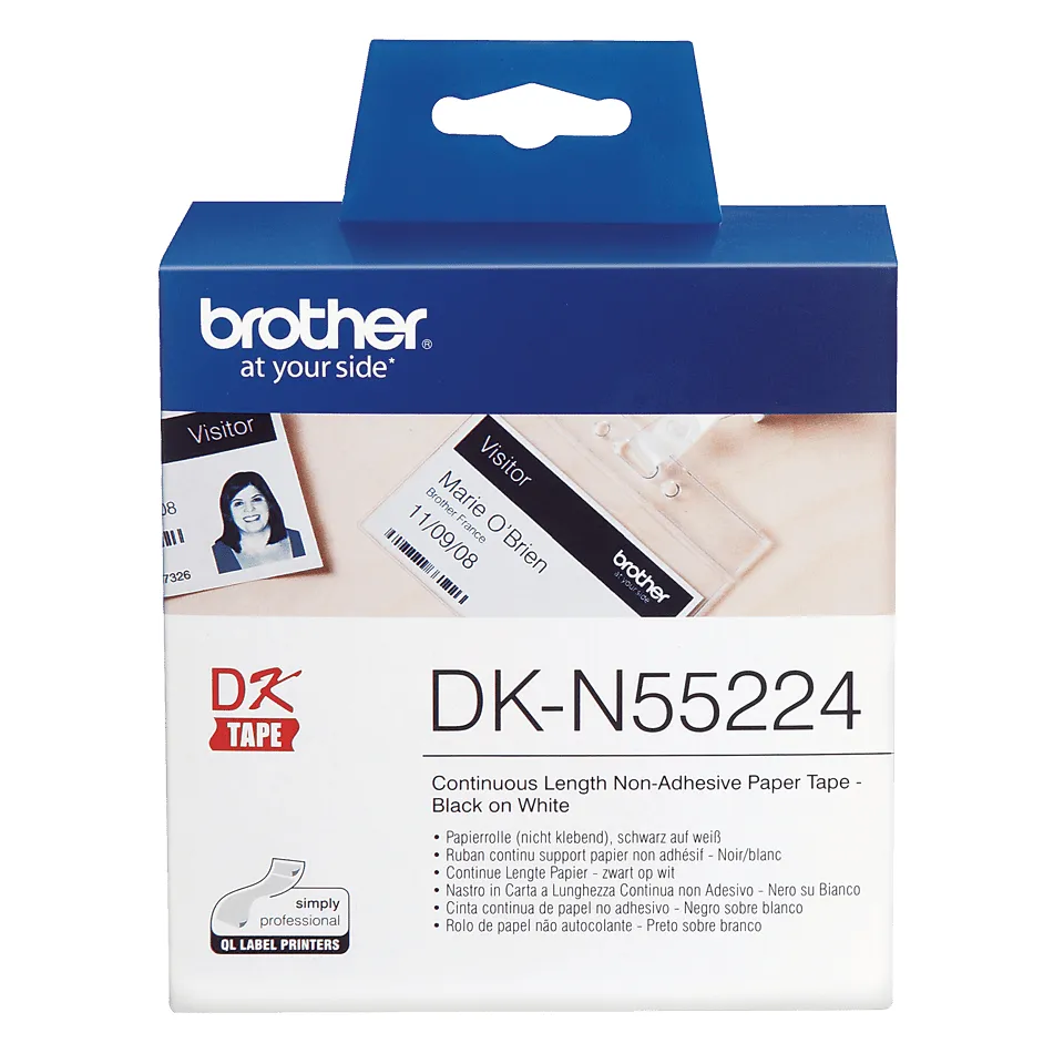 BROTHER DKN55224 NON AD. PAPER TAPE 54MM