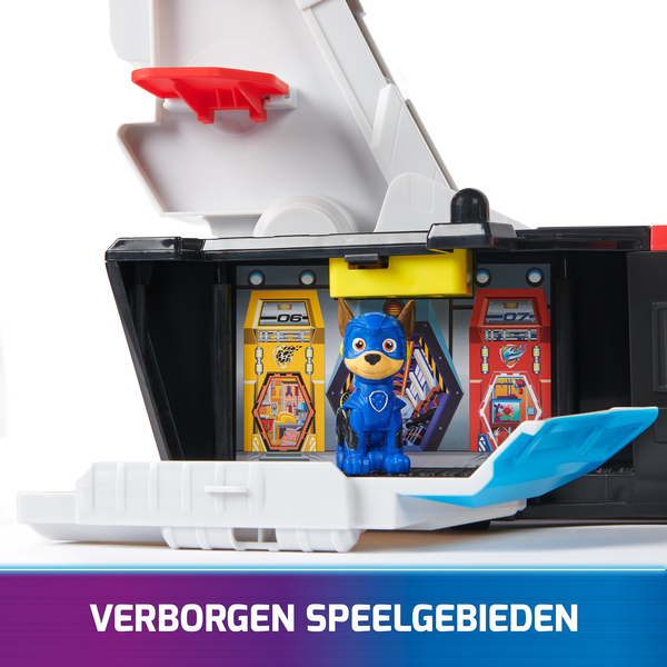 Spin Master Paw Patrol: The Mighty Movie, Marine Headquarters Playset, Toy Vehicle (with Chase Toy Figure and Superhero Vehicle)