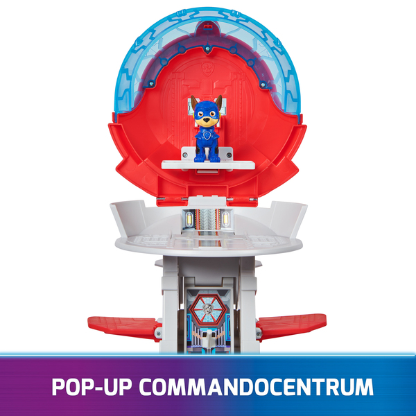 Spin Master Paw Patrol: The Mighty Movie, Marine Headquarters Playset, Toy Vehicle (with Chase Toy Figure and Superhero Vehicle)
