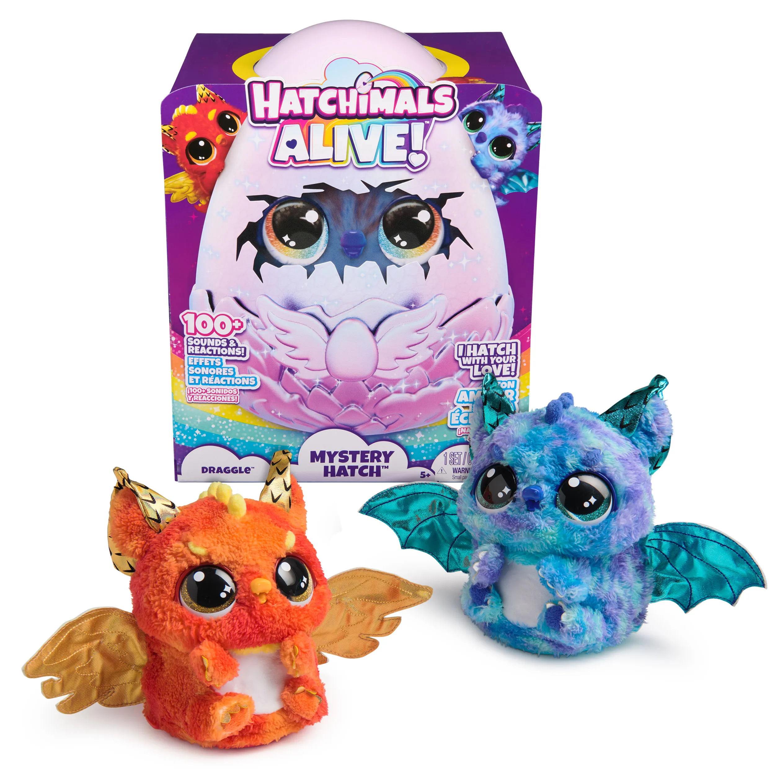 Spin Master Hatchimals Big Egg - Secret Hatch Draggle