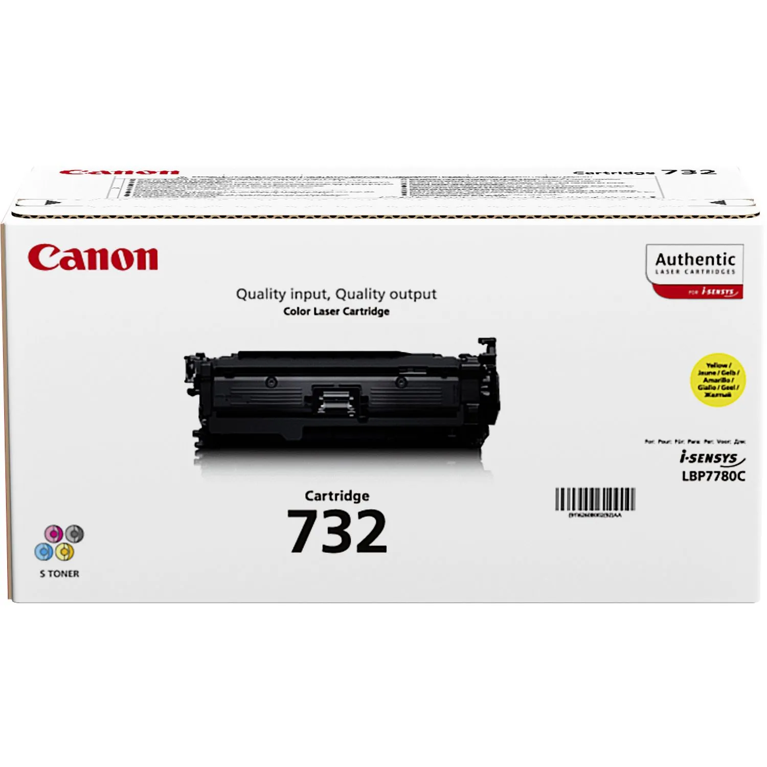 Canon 732 -laserv&auml;rikasetti, keltainen