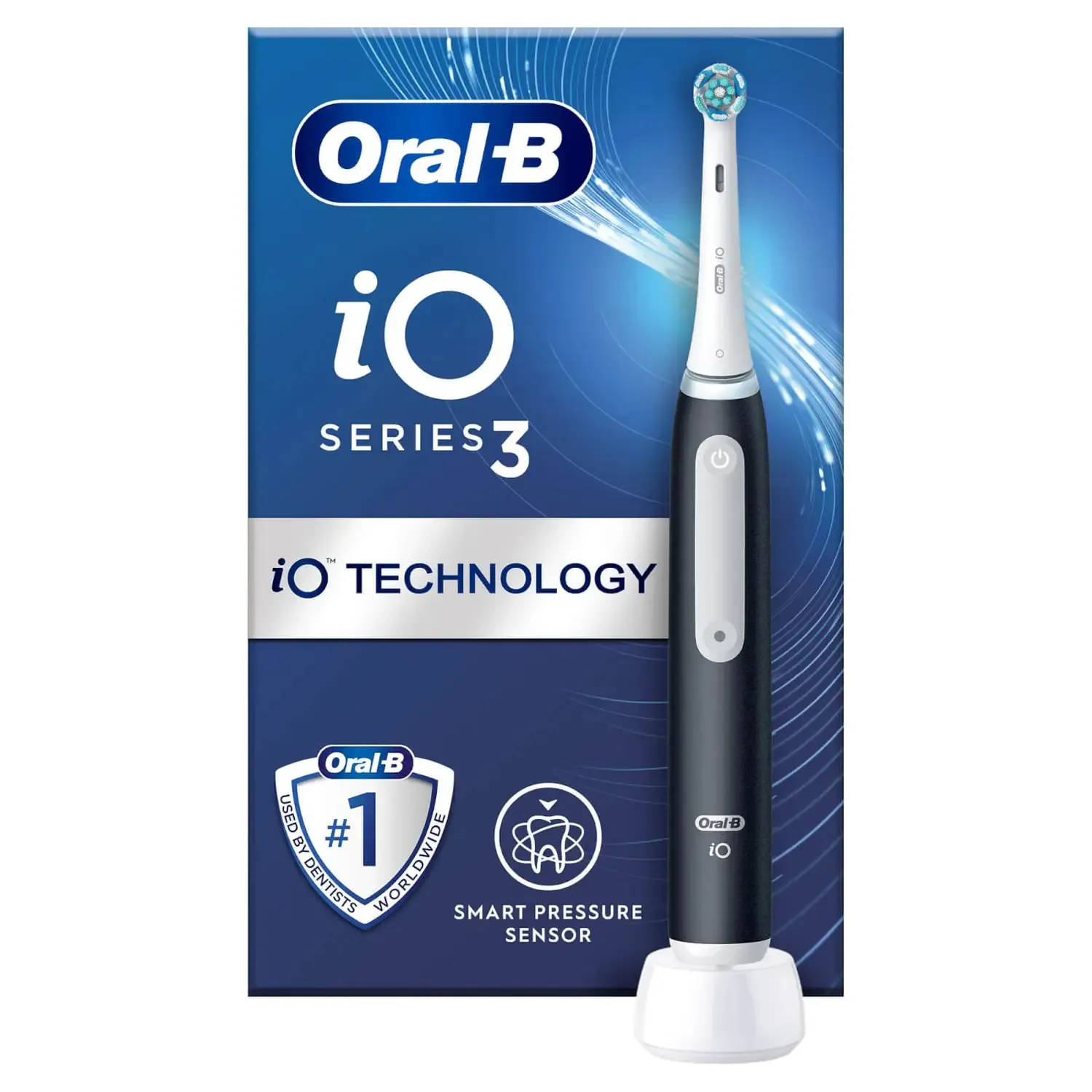 Oral-B iO 3 -s&auml;hk&ouml;hammasharja, Matte Black