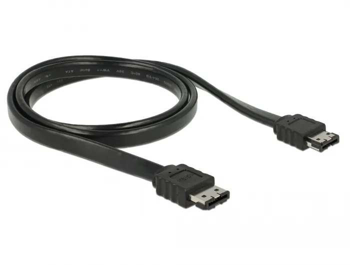 Cable eSATA 3 Gb/s receptacle &gt; eSATA receptacle 1 m black